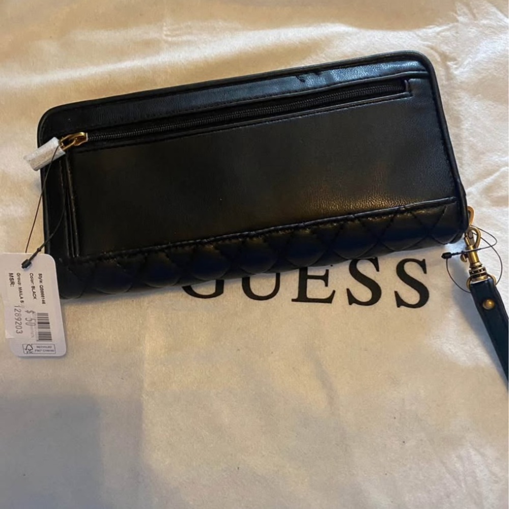 GUESS Black Quilted Backpack - Picture 3 of 10